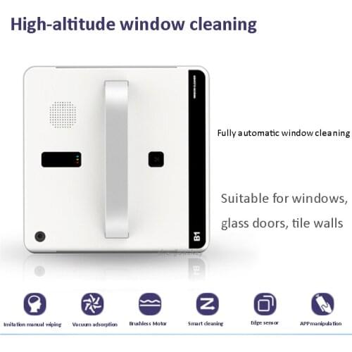 Window Vacuum Cleaner Smart window cleaning robot Remote Control High Suction Anti-Falling Washer Robot Sweeper 220V 75W