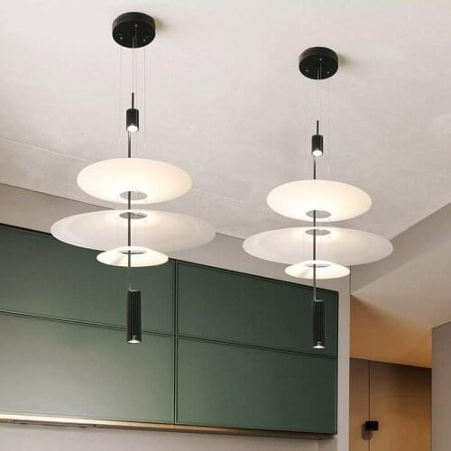 Modern Acrylic LED Pendant Light Shadow Dining Room Kitchen Light Designer Hanging Lamps Indoor Lighting 90-265V