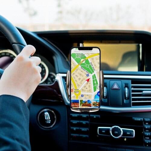 Smart Wireless Charging Car Mount For Mobile Phone Holder Car Air Vent Clip Stand Cell Phone GPS Support For IPhone 11 XS X XR