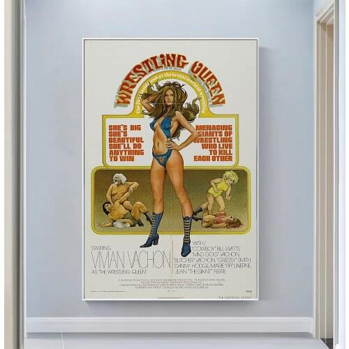 V0880 The Wrestling Queen Vintage Classic Movie Wall Silk Cloth HD Poster Art Home Decoration Gift