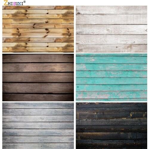 SHISUI Vinyl Retro Wooden Floor Portrait Photography Backdrops For Photo Studio Background Props 21213 CCMM-02