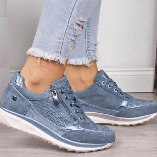 NEW Womens Wedges Sneakers Vulcanize Shoes Sequins Shake Shoes Fashion Girls Sport Shoes Woman Sneakers Shoes Woman Footwear