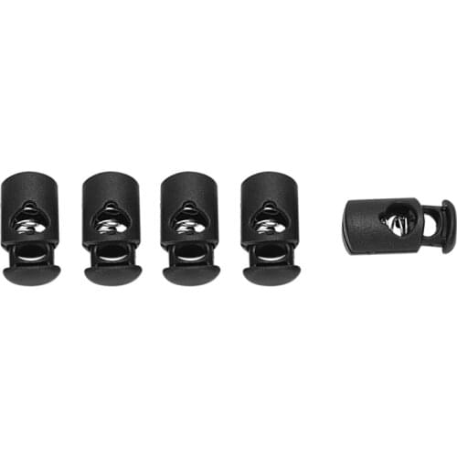 10 Pcs Plastic Toggle Spring Stop Single Hole String Cord Locks