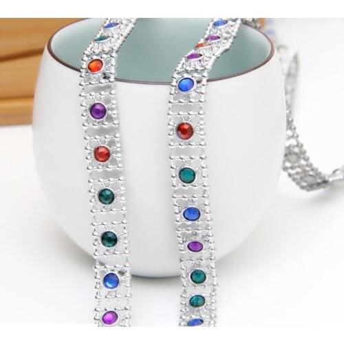 10Yard Square Colour Rhinestone Bendable Mesh Wrap Roll Trim For Sewing Apperal Bag Shoes Cap Party Holiday Venue Decoration