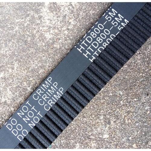 2pcs HTD5M belt 800-5M-20 Teeth 160 Length 800mm Width 20mm 5M timing belt rubber closed-loop belt 800 HTD 5M S5M Belt Pulley