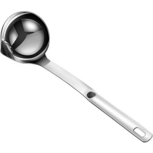 304 stainless steel grease spoon, oil soup separation spoon, filter oil spill soup spoon, drink soup to remove oil and oil