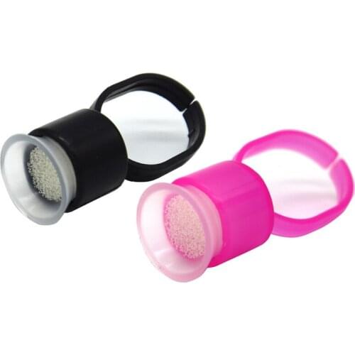 50PCS/Lot Plastic Tattoo Rings Cups Resuable Makeup Rings Tattoo Glue Holder, Tattoo Ink Ring Adhesive Makeup Glue Rings