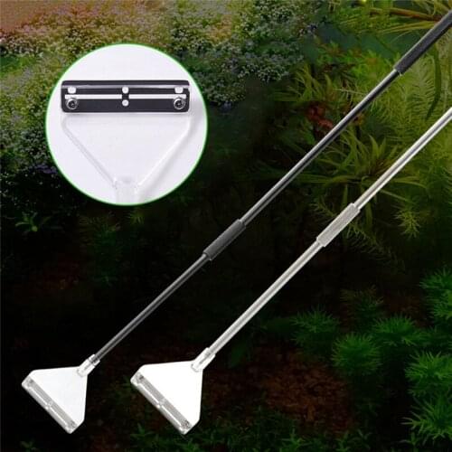 Aquatic Fish Tank Plants Scraper Aluminum Alloy Aquarium Algae Scraper Blade Moss Remover Razor Cleaning Tools Cleaner Kit Set