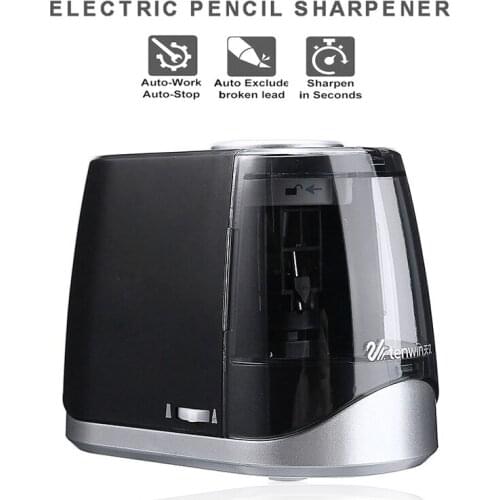 Electric Automatic Pencil Sharpener Kids Students Sharpening Machine Switch Pencil Sharpener School Office Home Stationery