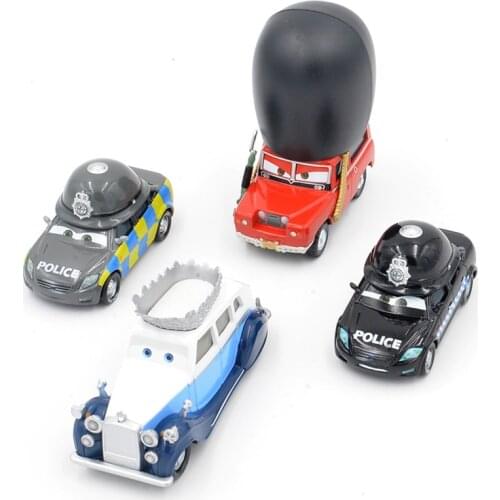 Disney Pixar Cars The Queen London Buckingham Mark Wheelsen Gray UK Police Diecast Metal Model Alloy Car Toys For Childrens