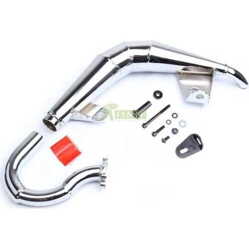 Dominator Power Riser Side Exhaust Resonance Tube Kit Fit for 1/5 Losi 5ive T Rovan LT KingmotorX2