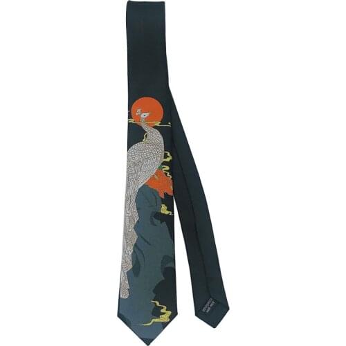 Free shipping New male mens necktie Original Design Printing Tie Retro Casual Personality Literature Students Swallow Bird Tie