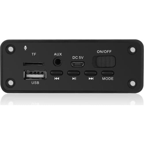 Hot DC 5V Bluetooth MP3 WMA Decoder Board Audio Module USB TF Radio Wireless FM Receiver MP3 Player 2 X 3W Amplifier For Car