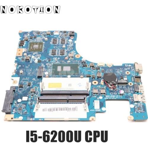 NOKOTION BMWQ1 BMWQ2 NM-A481 For Lenovo IdeaPad 300-15 300-15ISK Laptop Motherboard 15.6 inch I5-6200U CPU Radeon R5 M330 GPU