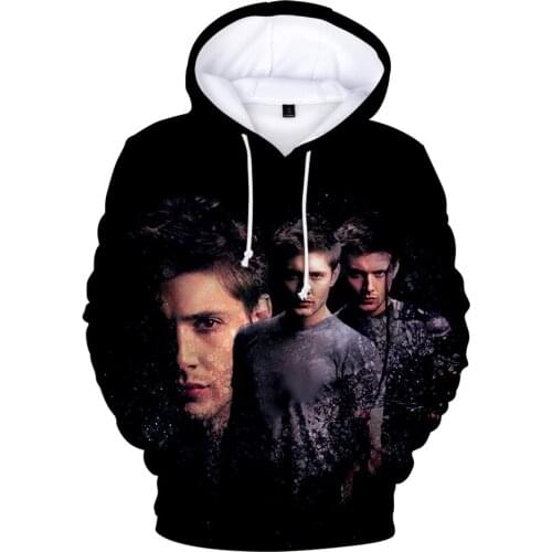 Fashion Design Supernatural Sweatshirts Men/Women Autumn Winter Fashion Casual Streetwear 3D Print Supernatural Mens Hoodies