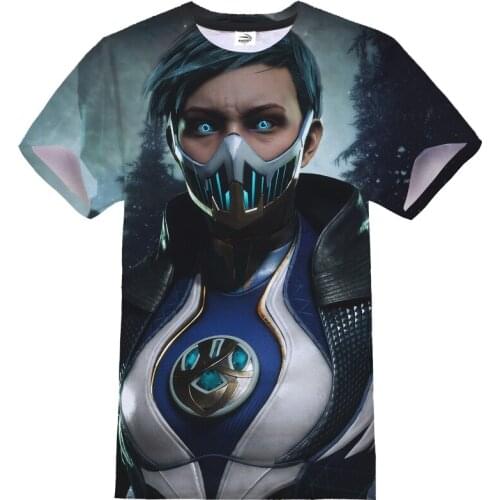 2021 New T-Shirt Fighting Game Mortal Kombat 3D Print Streetwear Men Women Fashion Cosplay Tshirt Sport Casual T Shirt Tees Tops