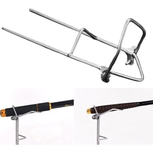 Stainless Steel Thicken Outdoor Fishing Rod Rest Holder Support Ground Stand