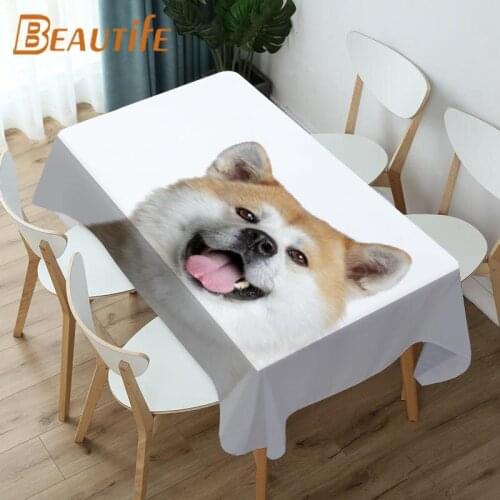 New Akita Tablecloth Fashion Style Hotel Picnic Party Table Waterproof Table Covers Home Dining Tea Table Decoration 0816