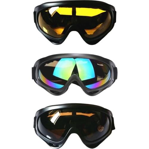 ABS Plastic Anti Dust Wind Glasses Anti-fog Motorcycle for Ski Cycling Riding Snowboard Ski Goggles for Cycling