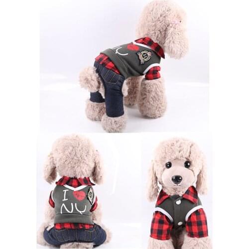 Couple Dog Clothes Dress Boy Dog Jumpsuit Girl Spring Autumn Pet Clothing Puppy Outfit Chihuahua Yorkie Costume Pet Outfit