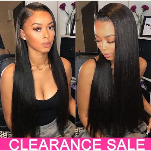 Cheap 30 Inch Straight Lace Front Wig 13x4 Transparent Lace Frontal Wigs Malaysian Invisible Glueless Lace Front Human Hair Wigs