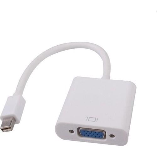 Mini DP To VGA Adapter Cable Mini Displayport Thunderbolt To VGA D-Sub Converter 1080P Cables for Macbook Pro Air IMac Mac Mini