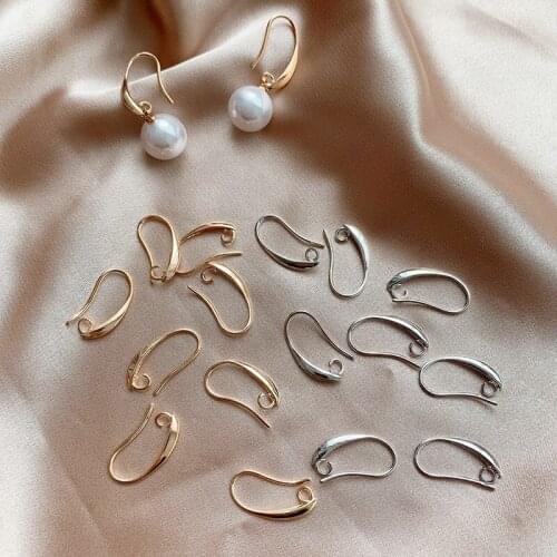 Simple ear hook earrings diy handmade material package earrings beaded accessories ear jewelry homemade earrings 8pcs