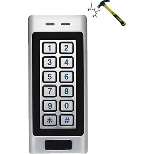 Dual relay Access Control gate opener door lock Keypad RFID Reader controller125KHz Metal Indoor Outdoor