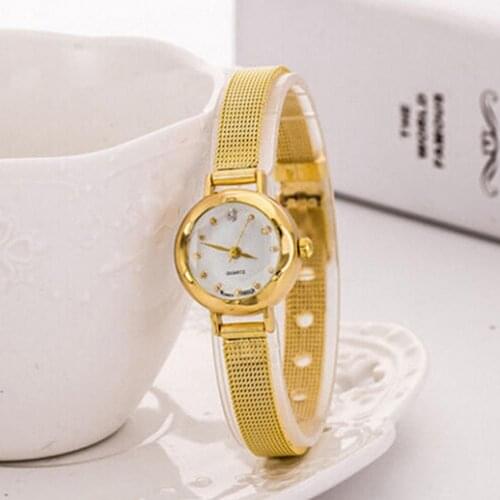 Luxury Gold Dress Watches Women Bracelet Watch Ladies Stylish Quartz Wristwatches Clock