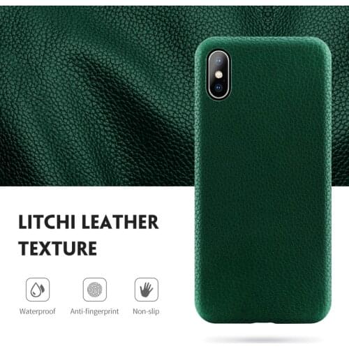 Luxury Soft TPU Leather back Case for iPhone 11 Case Phone Back Cover for iPhone 6 6s 7 8 plus X XR XS Max Case Shockrpoof
