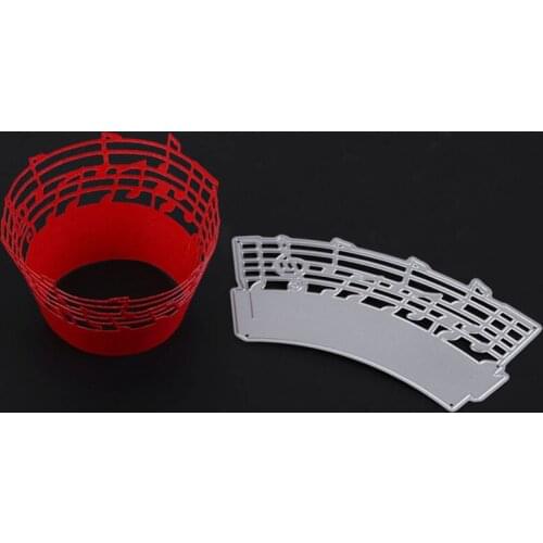 SCD444 Music Cake Lace Metal Cutting Dies For Scrapbooking Stencils DIY Album Cards Decoration Embossing Folder Die Cuts Tool