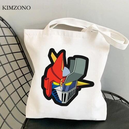 Mazinger z shopping bag bolsas de tela grocery jute bag eco bag tote cloth jute fabric custom