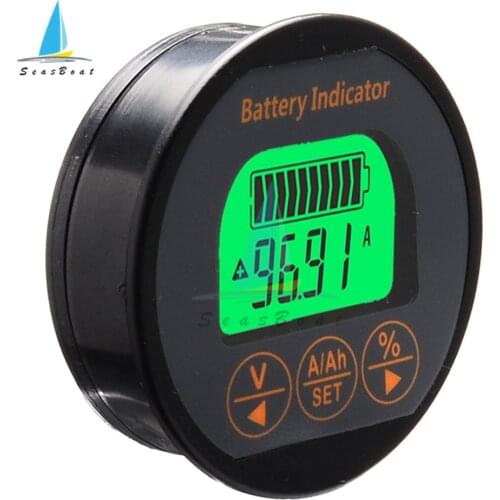 TR16 DC 8-80V 50A Battery Tester Battery Capacity Indicator Voltmeter Ammeter Voltage Current Meter for Li-ion Lithium Battery