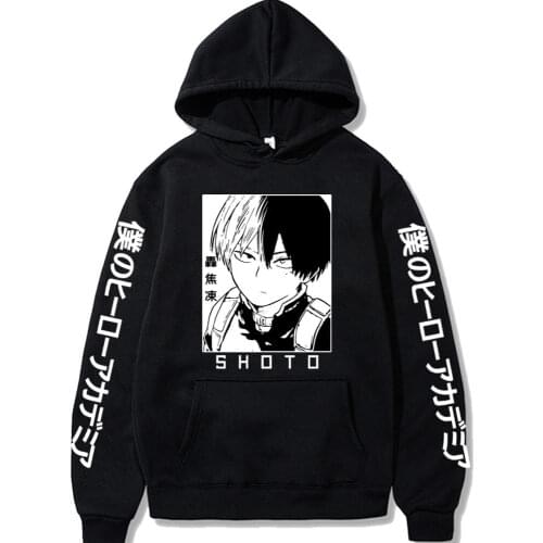 Anime Hoodie My Hero Academia Shoto Todoroki Graphic Harajuku Men/Women Sweatshirt Tops Casual Fleece Hoody