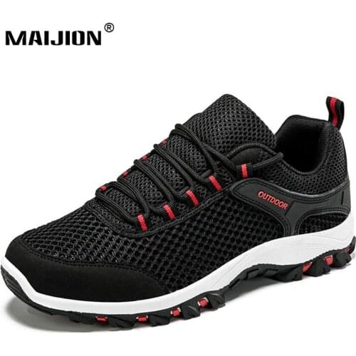 Outdoor Hiking Shoes Men Non-slip Trekking Sneakers Mesh Breathable Climbing Camping Non Slip Wear-resistant High Quality