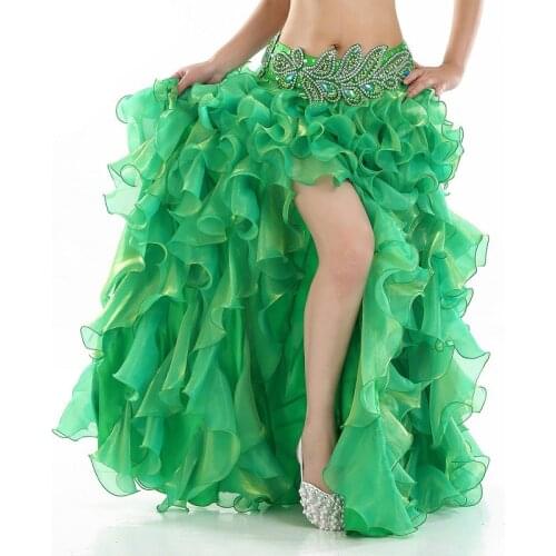 2019 New design high quality top grade bellydancing skirt belly dance skirts wrap skirt for indian dance or performance 12 color