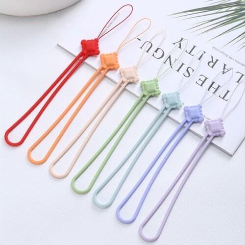 10Pcs Universal Chinese Knot Silicone Lanyard Wrist Mobile Phone Straps Lanyards