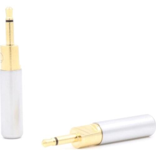 2pcs 2.5mm Gold Plated Cable Plug Headphone Audio Cable Connector Plug Pin Adapter For HD700 BS1
