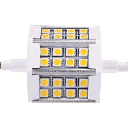 2pcs R7S 5W 85-265V LED 24 5050 SMD Lamp Energy Saving Flood Light Bulb Lamp Warm White Drop shipping
