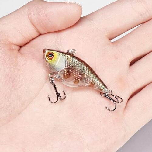 4.6g Artificial Fishing Lure Jigging Hard Bait Vib Wobbler Diving Swivel Bait Fishing Lure Jig Vibration Carp Pike Swim Tackle