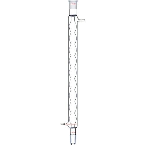 400mm,24/29,Glass Allihn Condenser,40cm Jacketed Length,Ball Shape,Lab Chemistry Glassware