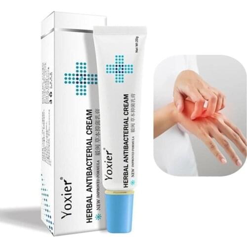 Yoxier 20G Herbal Antibacterial Cream Skin Psoriasis Cream Anti-itch Relief Eczema Skin Rash Urticaria Desquamation Treatment