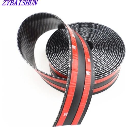 Car Stickers 5D Carbon Fiber Rubber Styling Door Sill Protector Goods for KIA Toyota BMW Audi Mazda Ford Hyundai etc Accessories