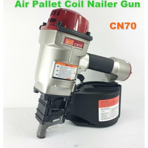 CN70 Air Nail Rolling Gun Tray Straight Thread Gun Air Roll Nailer Nail Gun For Wood Pallet Packaging Box Wood Crate Cable Coil
