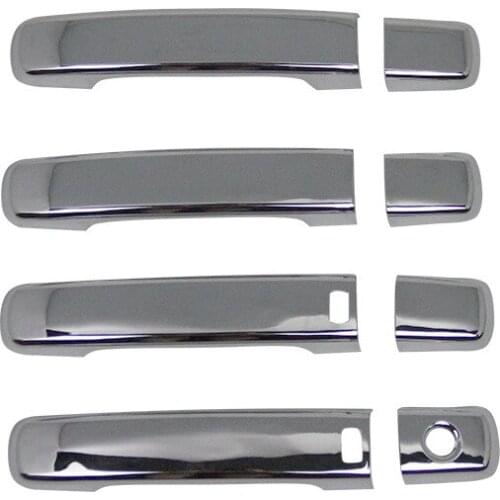 For NISSAN Qashqai J10 2008-2013 Chrome Door Handle Cover Sticker Car Styling Accessories
