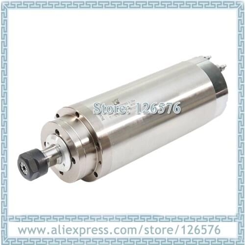 HQD GDZ-24-1B water cooled 3.2kw spindle motor 24000rpm ER20 4 Bearing D100mm For stone / wood