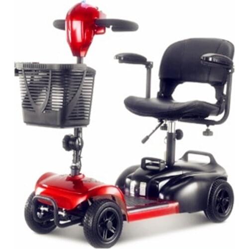 Elderly Scooter Four Wheel Electric Elderly Household Disabled Bicycle Small Double Folding Car Battery