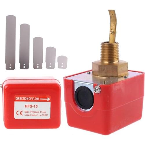 HFS-20/15/25 R3/4 Liquid Water Oil Sensor Control Automatic Paddle Flow Switch 15A 250V IP54