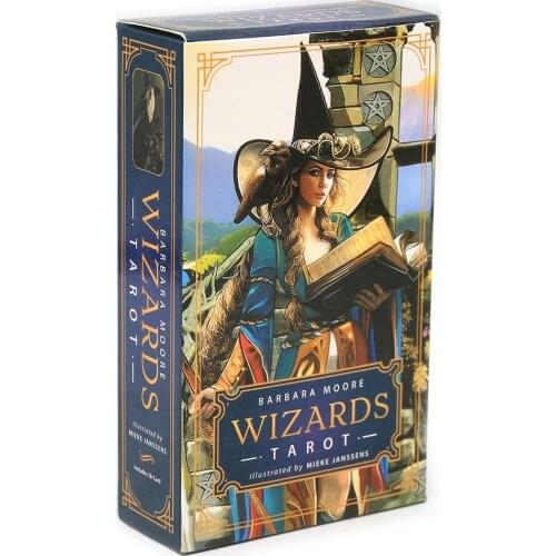 Wizards Tarot Card Deck Rider Waite Smith Based Deck and Full Color Guidebook English Game Toy Divination Prophet Fortune Tellin
