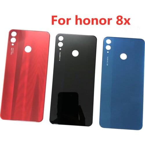 Housing For For Huawei Honor 8X / View 10 Lite Battery Back Cover Glass Rear Door Phone Lid Panel +Adhesive Sticker+Logo Replace